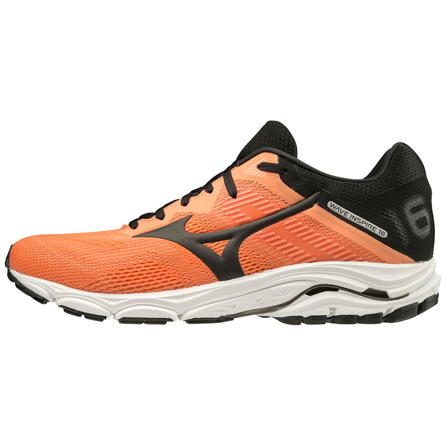 Mizuno Wave Inspire 16 Παπουτσια Για Τρεξιμο Ανδρικα - Πορτοκαλι/Μαυρα